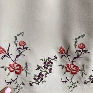 Vintage Floral Embroidered Dress by Donna Gray
